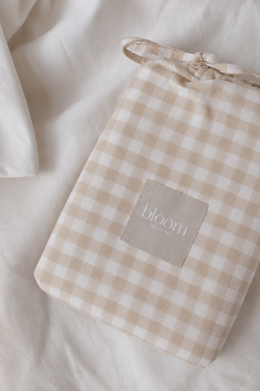 Sábana Bajera Vichy Beige
